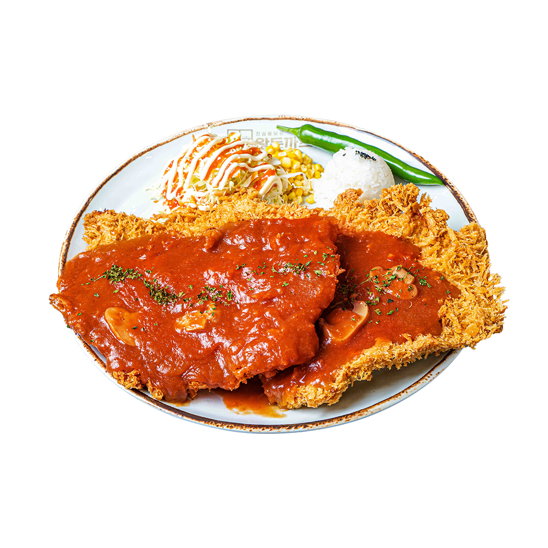 진심 매운 왕 더블돈까스