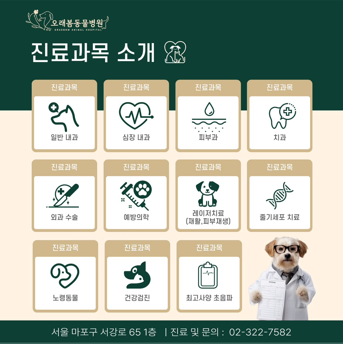 오래봄동물병원 대표 이미지