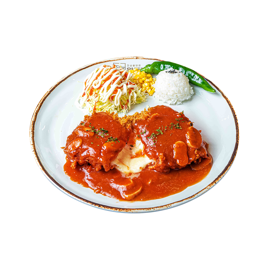 매운 치즈 폭포 돈까스