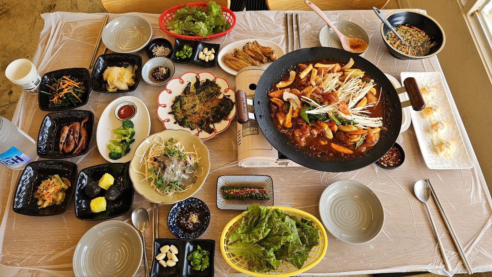토종 닭 코스 요리 2인