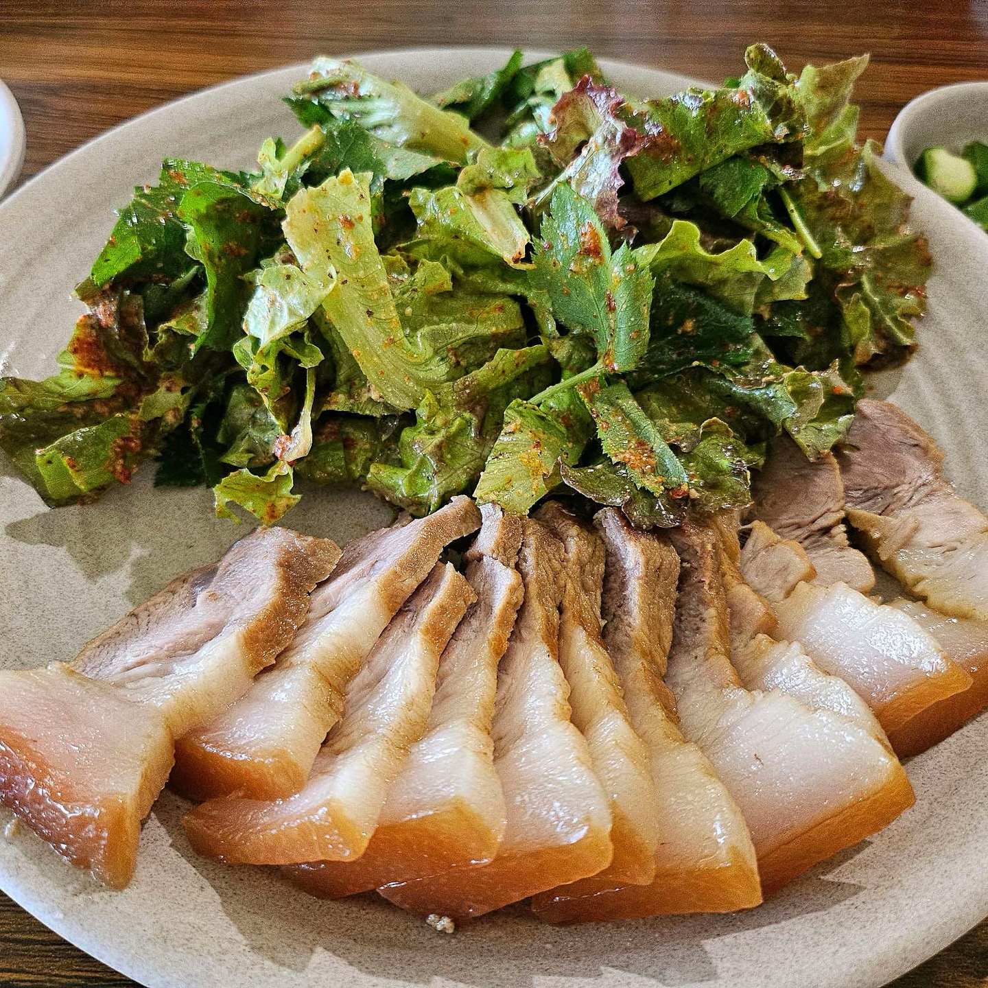 Boiled pork tasting set