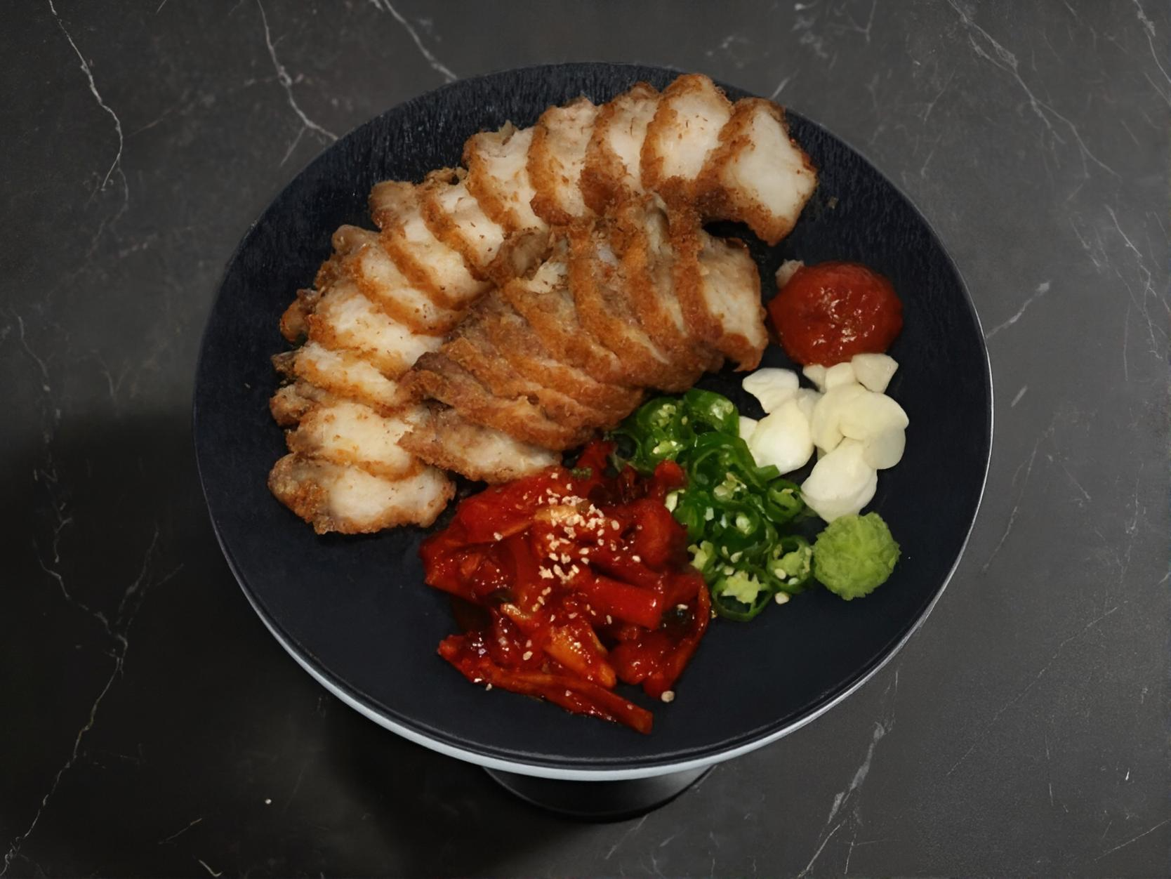 통삼겹 수육튀김