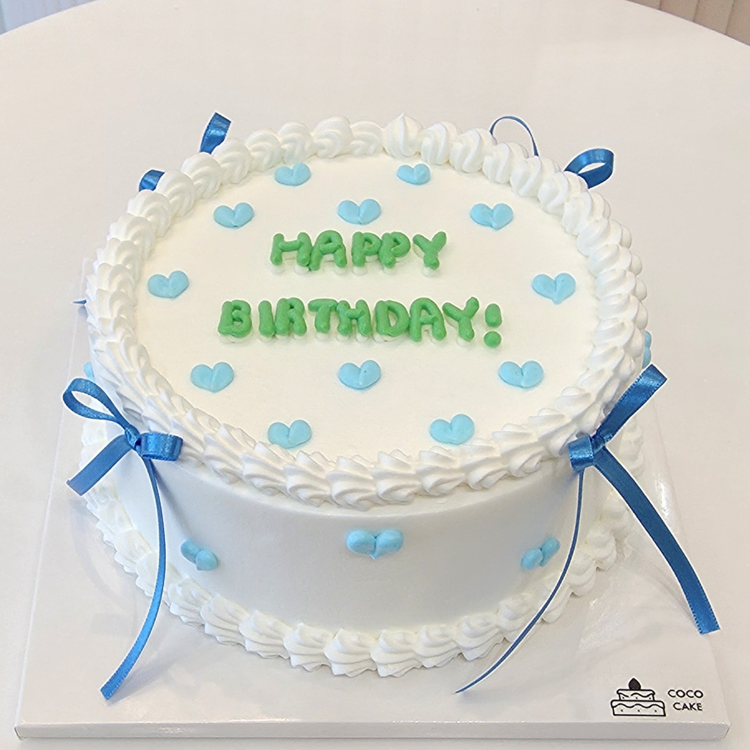 리본 🎀 레터링 케이크 🎂
