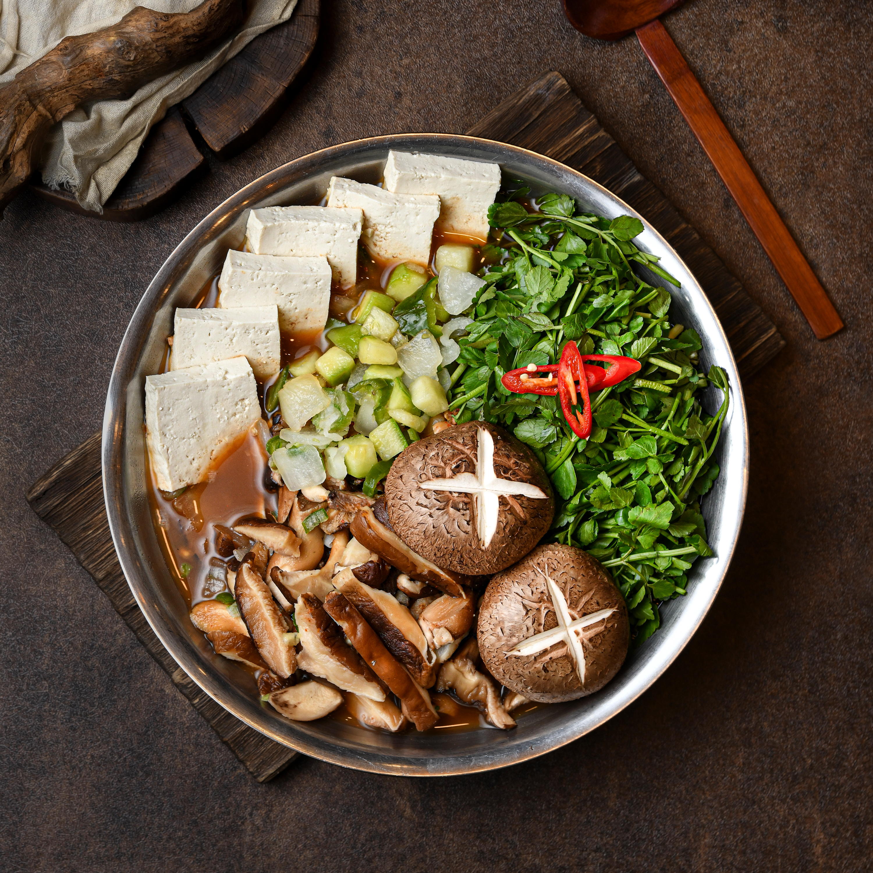 담백한 한끼 [표고버섯 된장전골]