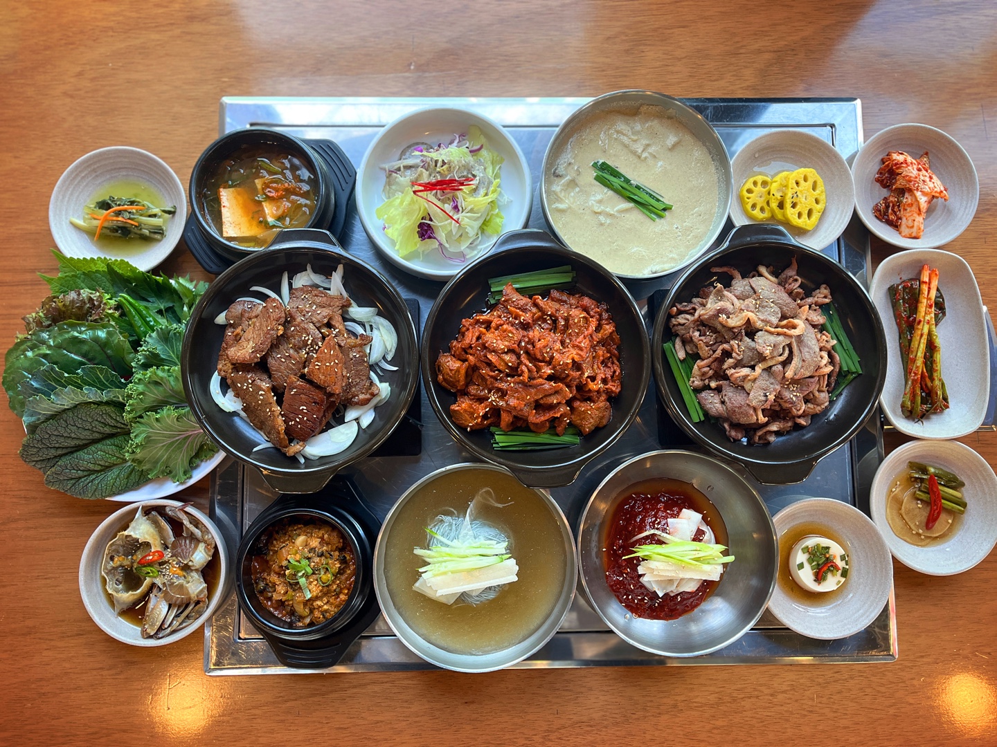 숯불오리양념/로스/돼지갈비(특)