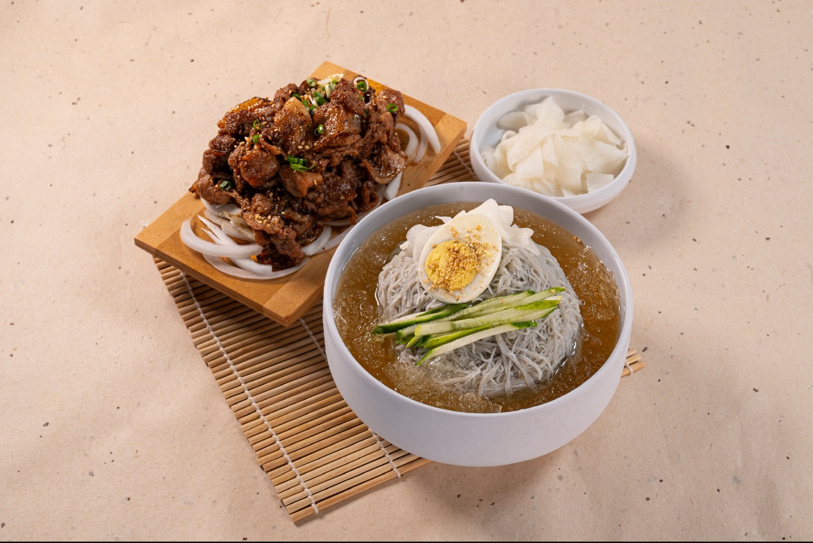 함흥 물냉면+숯불 직화갈비