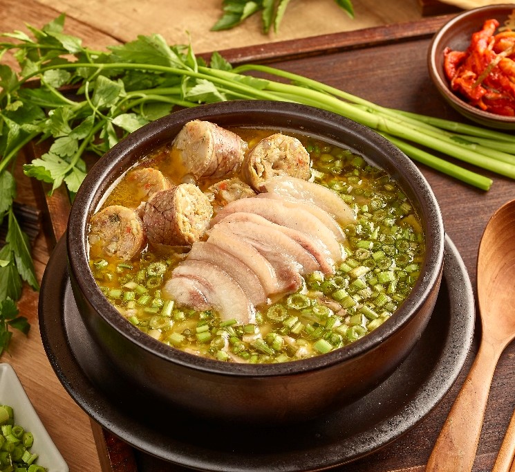 미나리 순대국