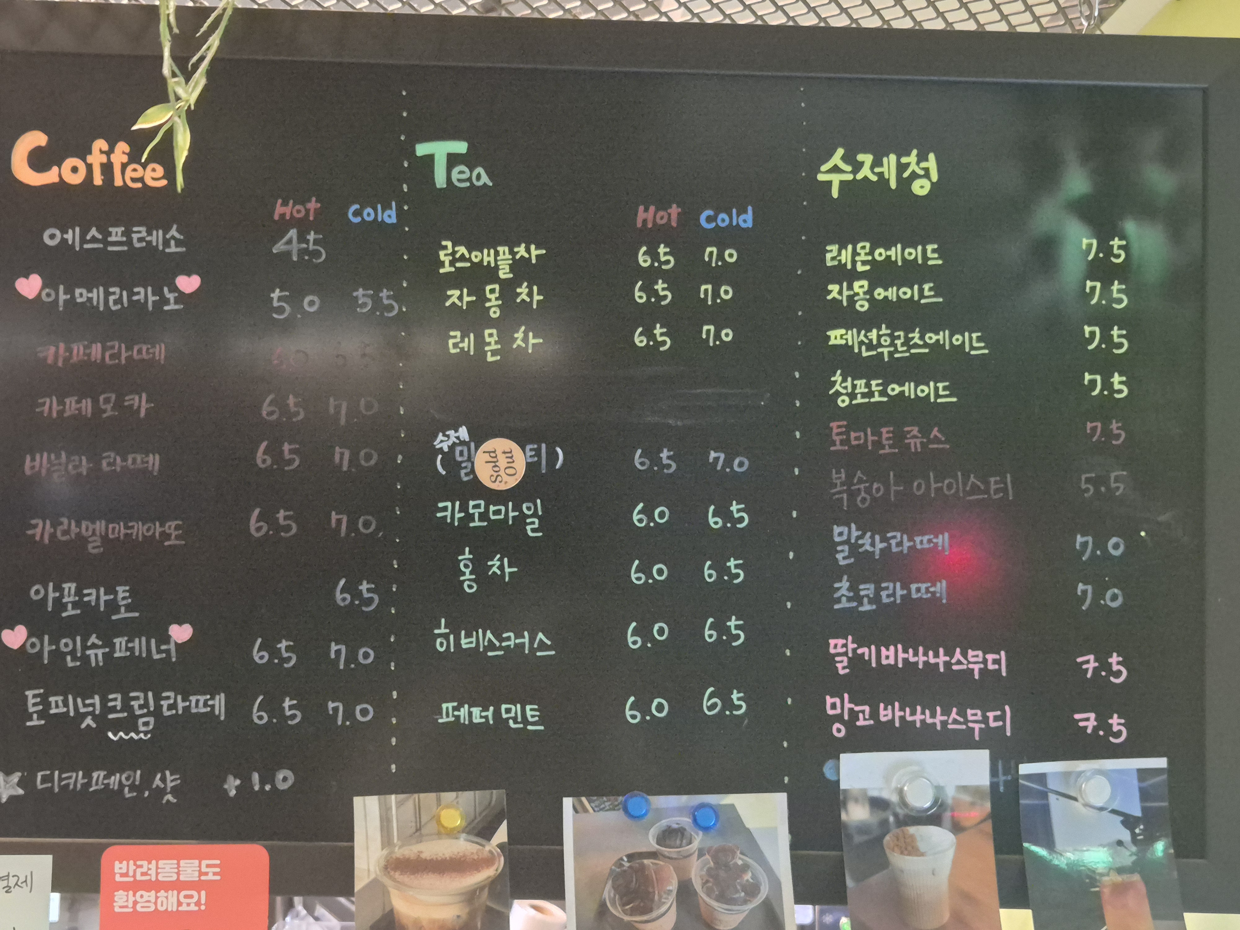 고기국집 반려동물 동반 애견카페