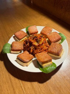 스팸 두부 김치
