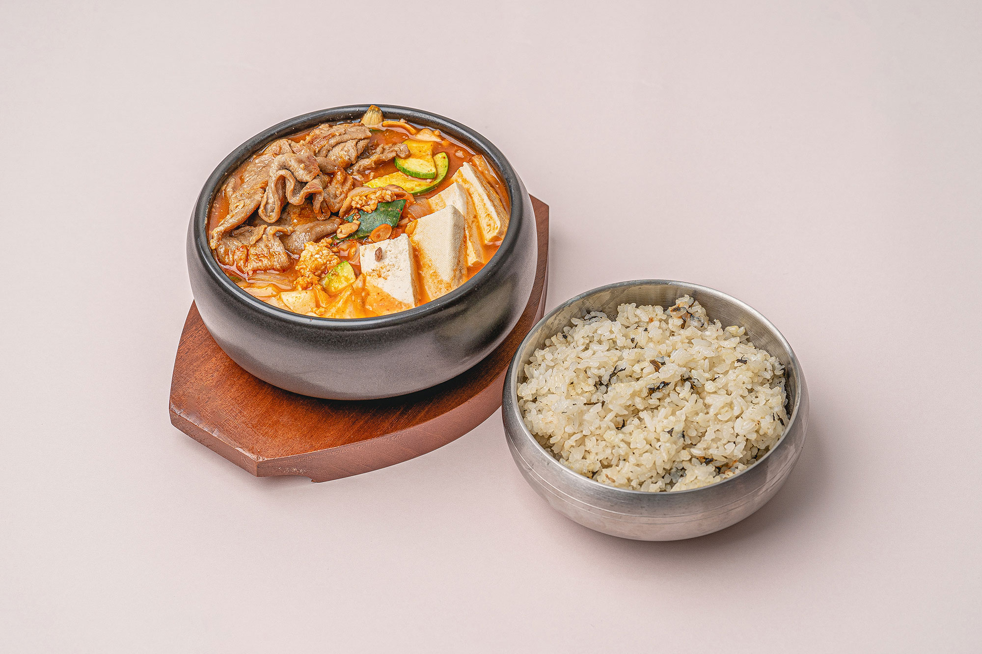 콩고기 된장찌개 백반