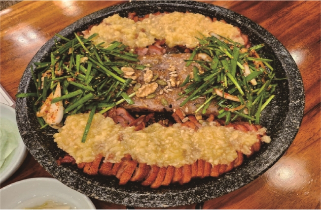 마늘 훈제오리 바베큐(900g)