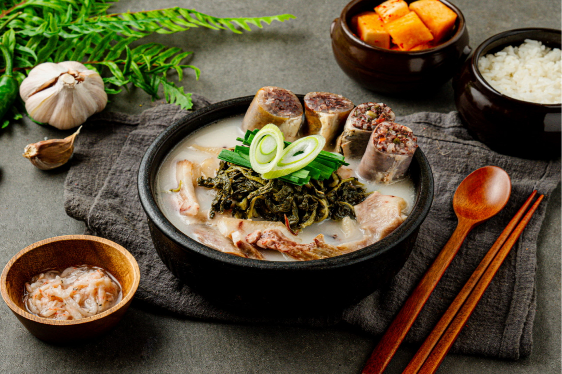 시래기순대국