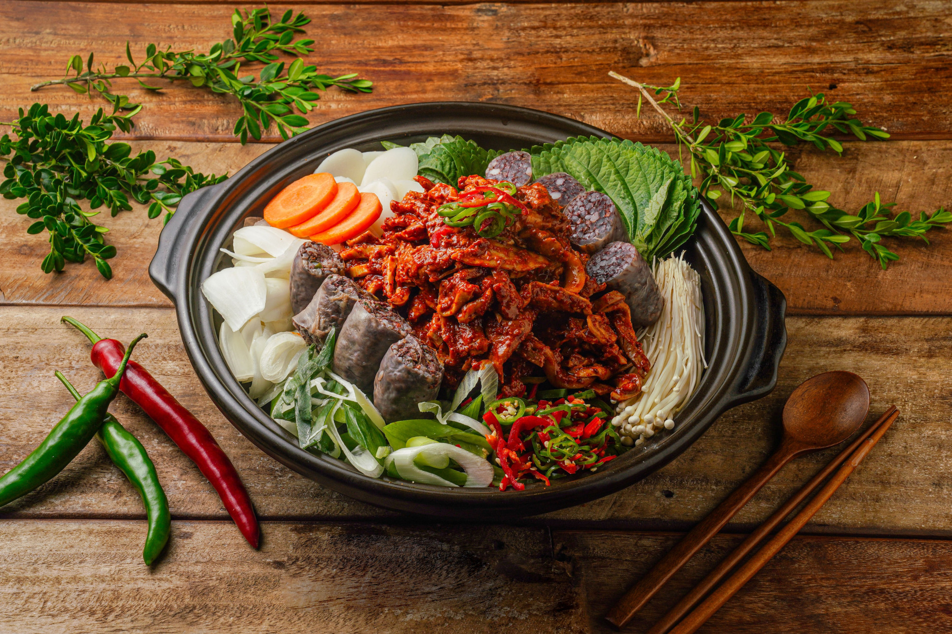 순대곱창전골