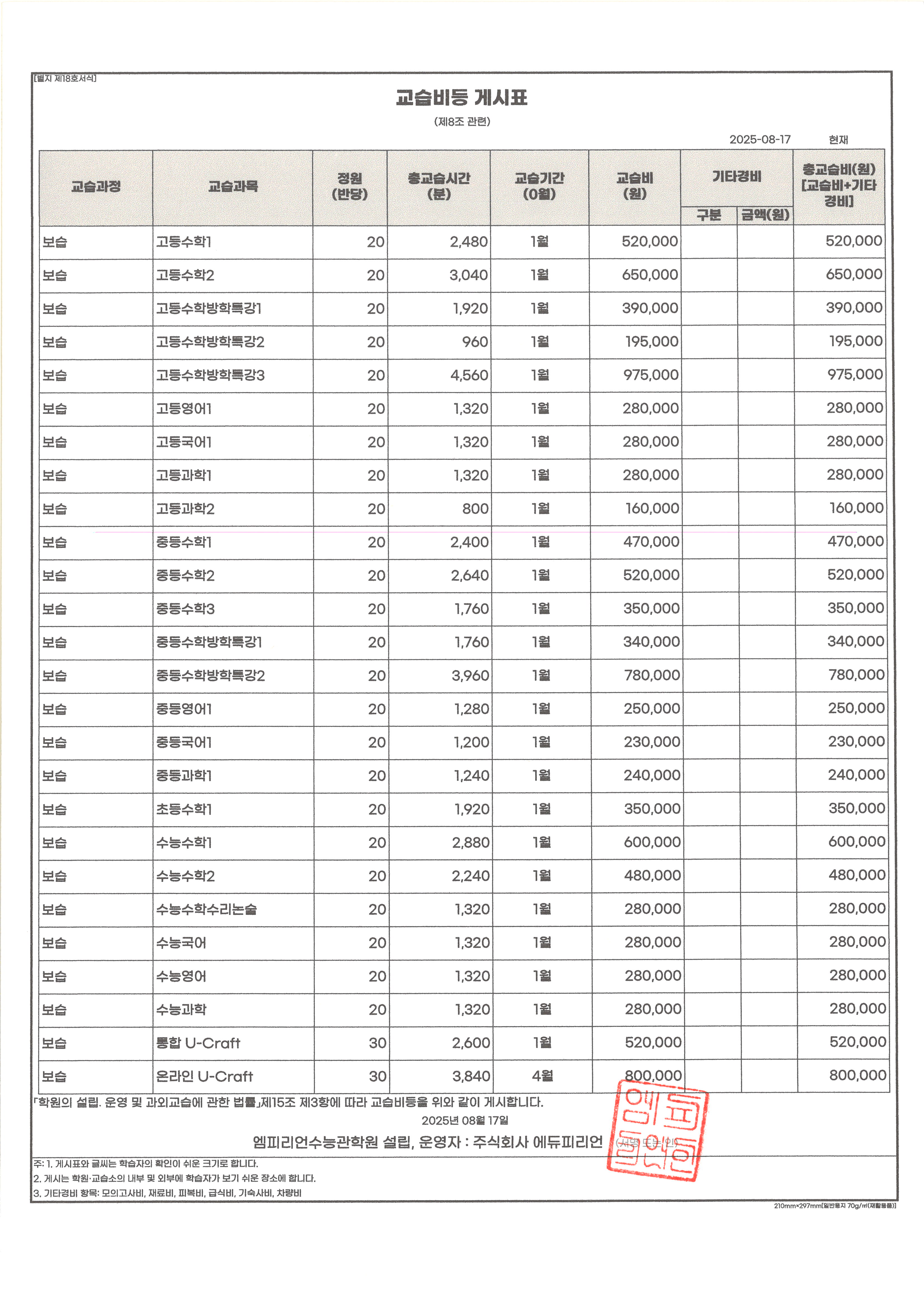 엠피리언학원 대표 이미지