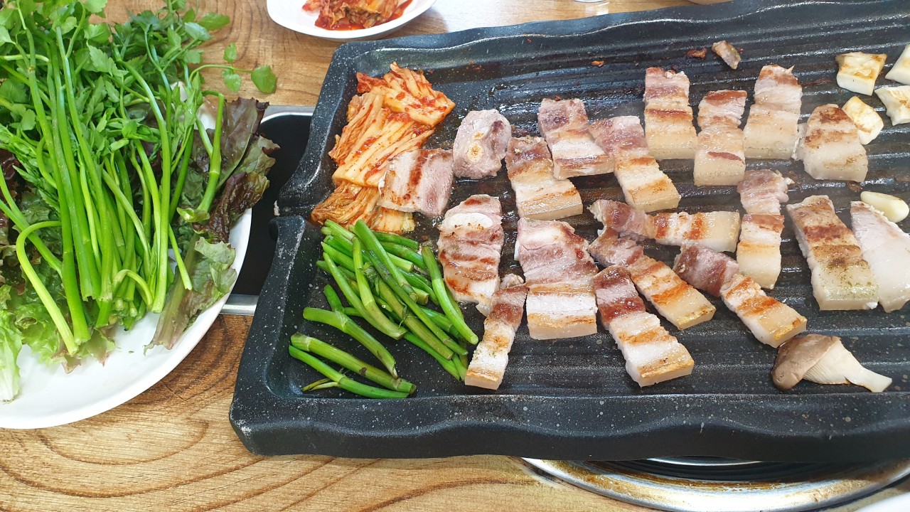 오리와삼겹살의만남