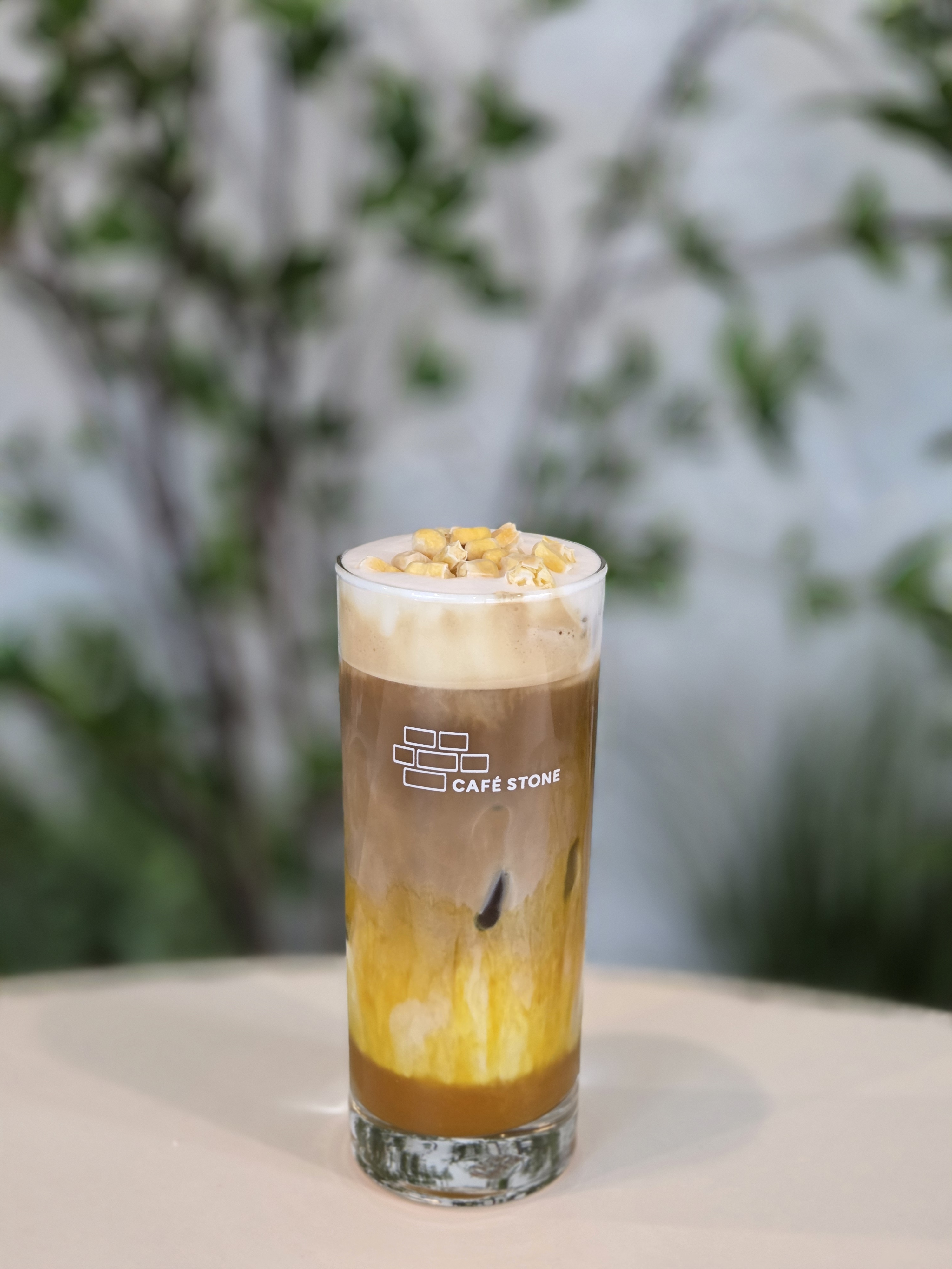 황금빛옥수수라테
