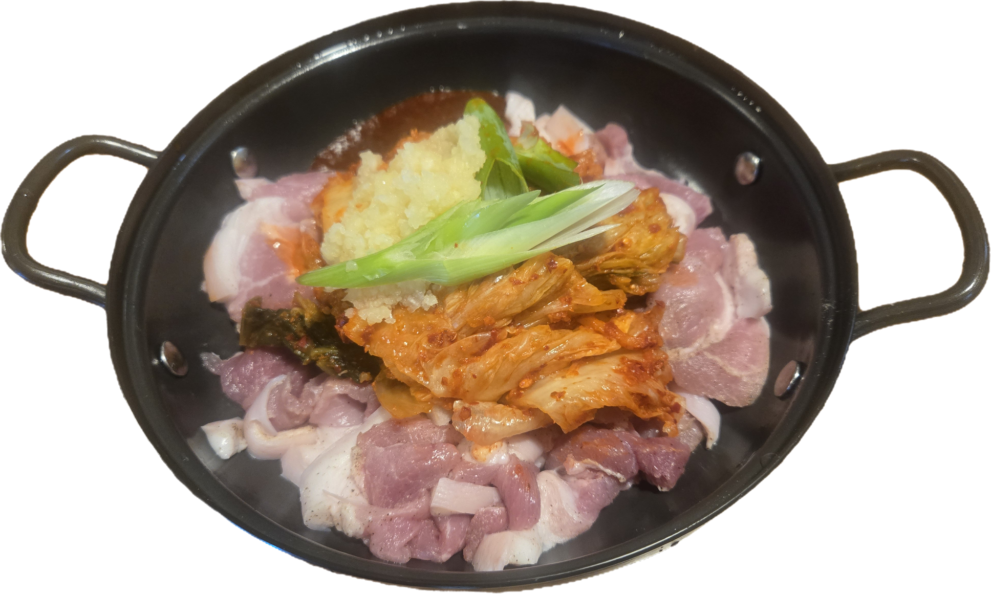 생고기김치볶음