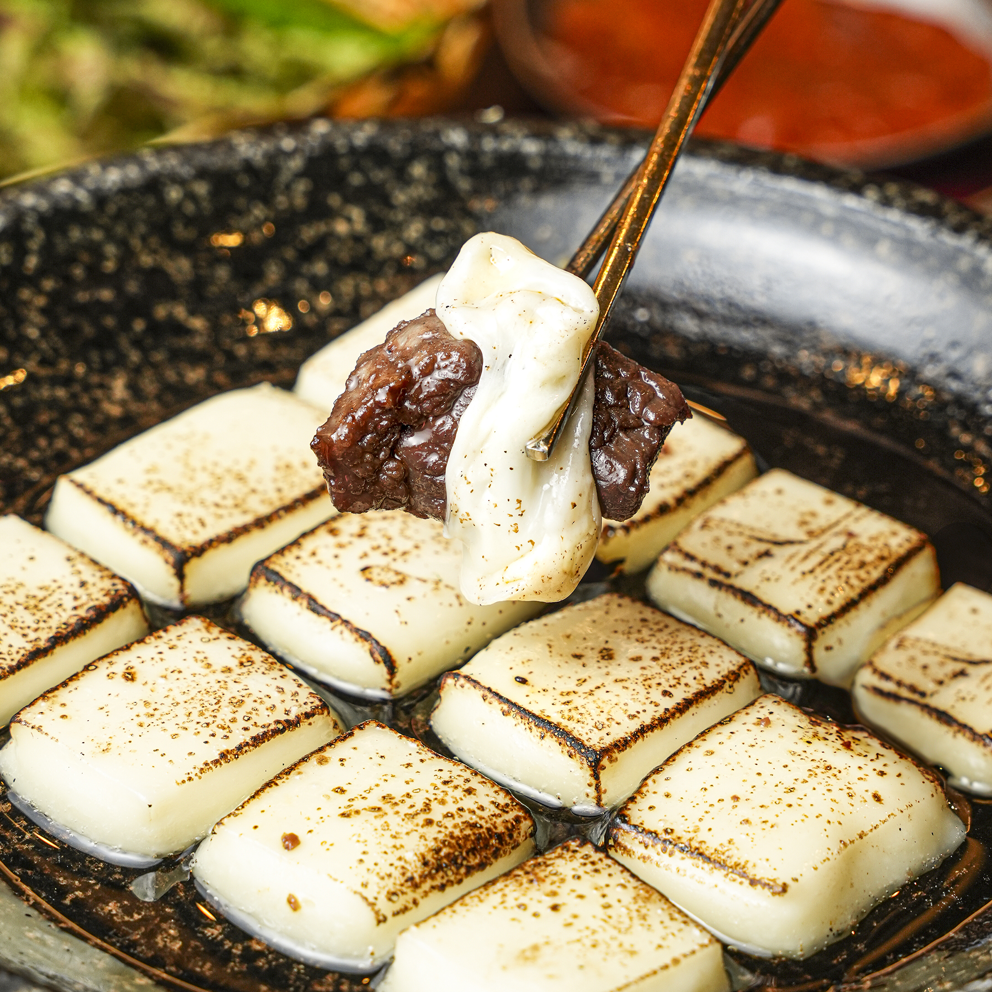 구워먹는 치즈 [ 갈비에 꼭 같이 ]