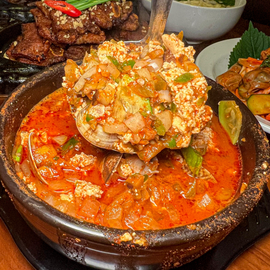 바지락순두부찌개