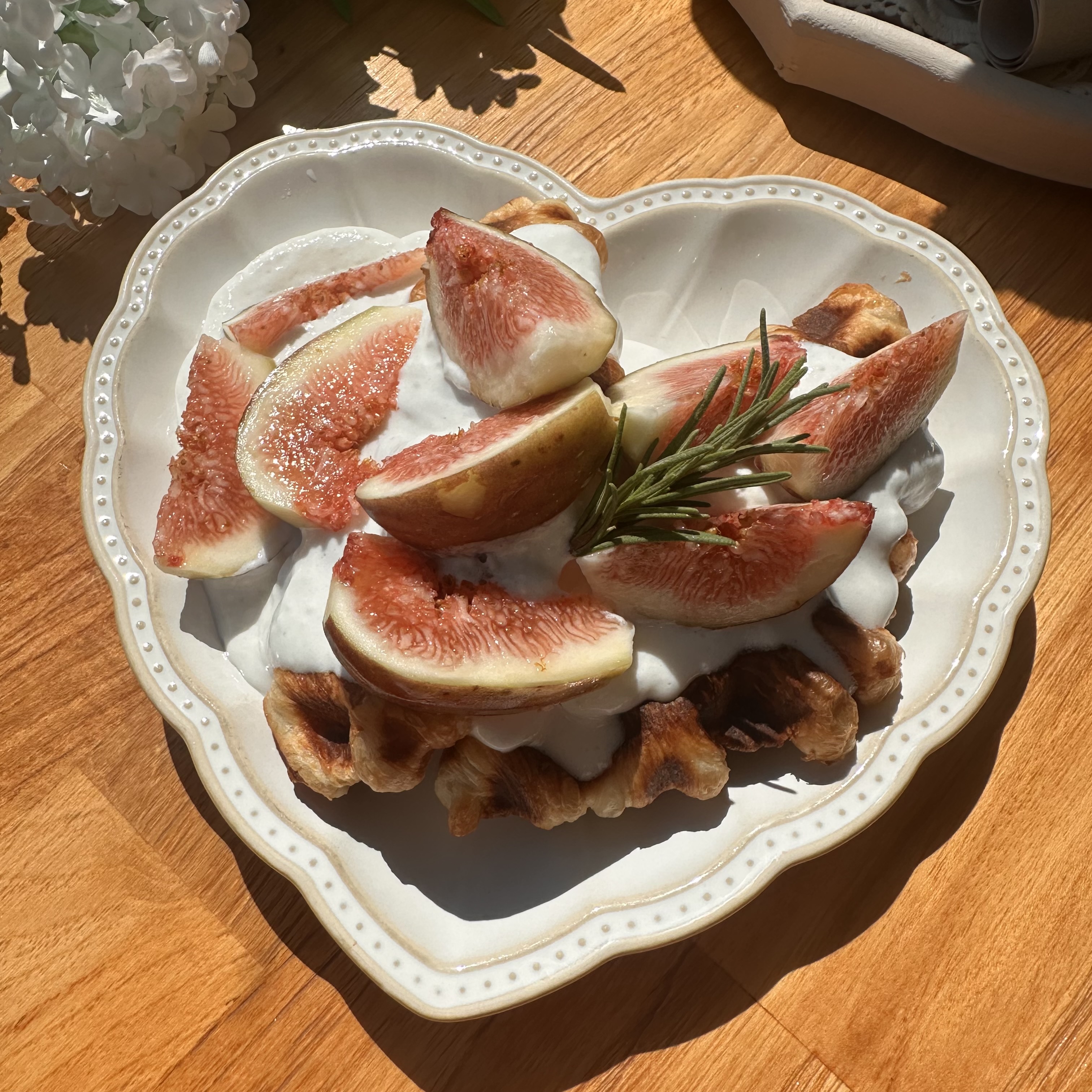 (🍂)무화과 & 요거트 크림 크로플