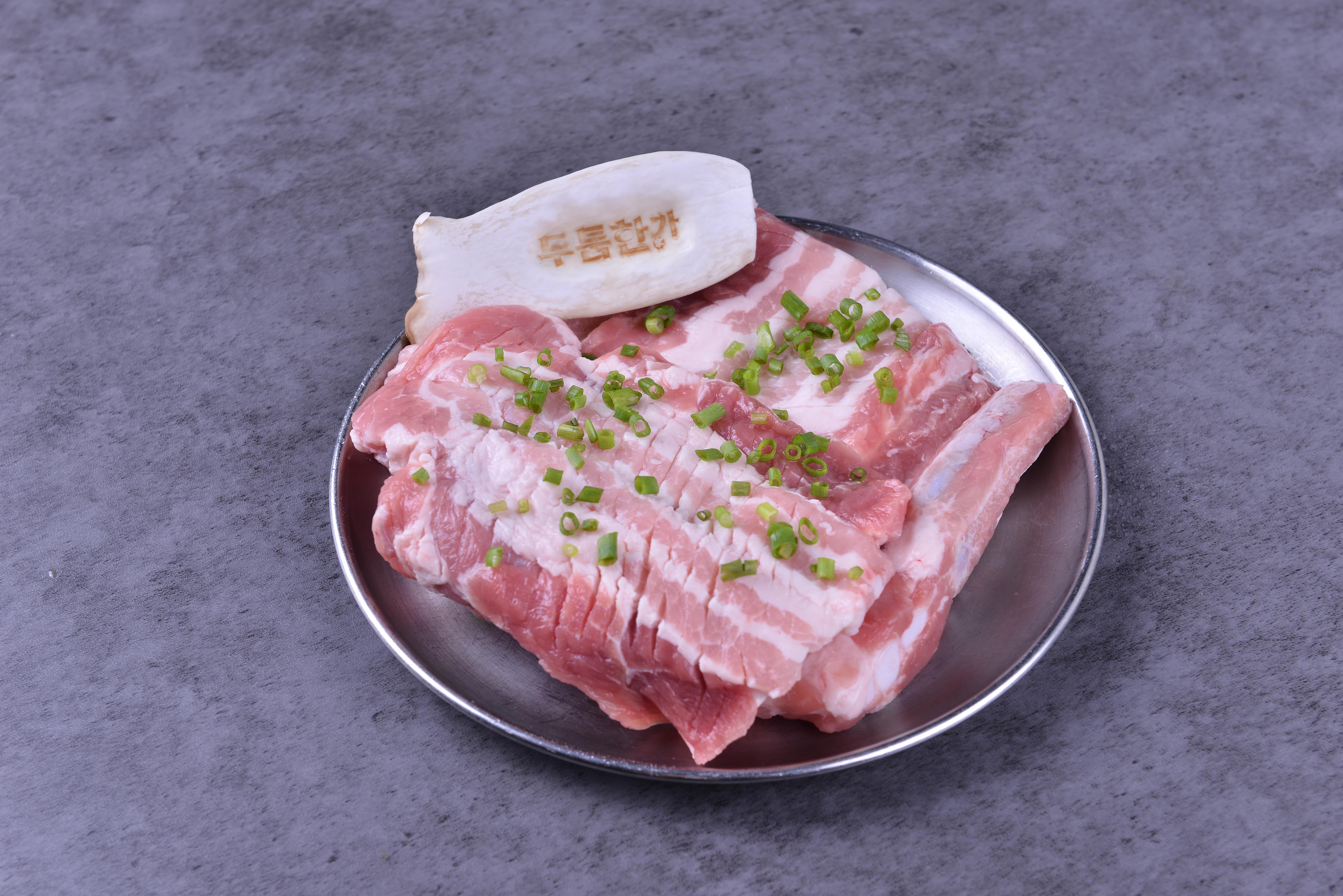 생박포갈비(뼈삼겹살) 100g
