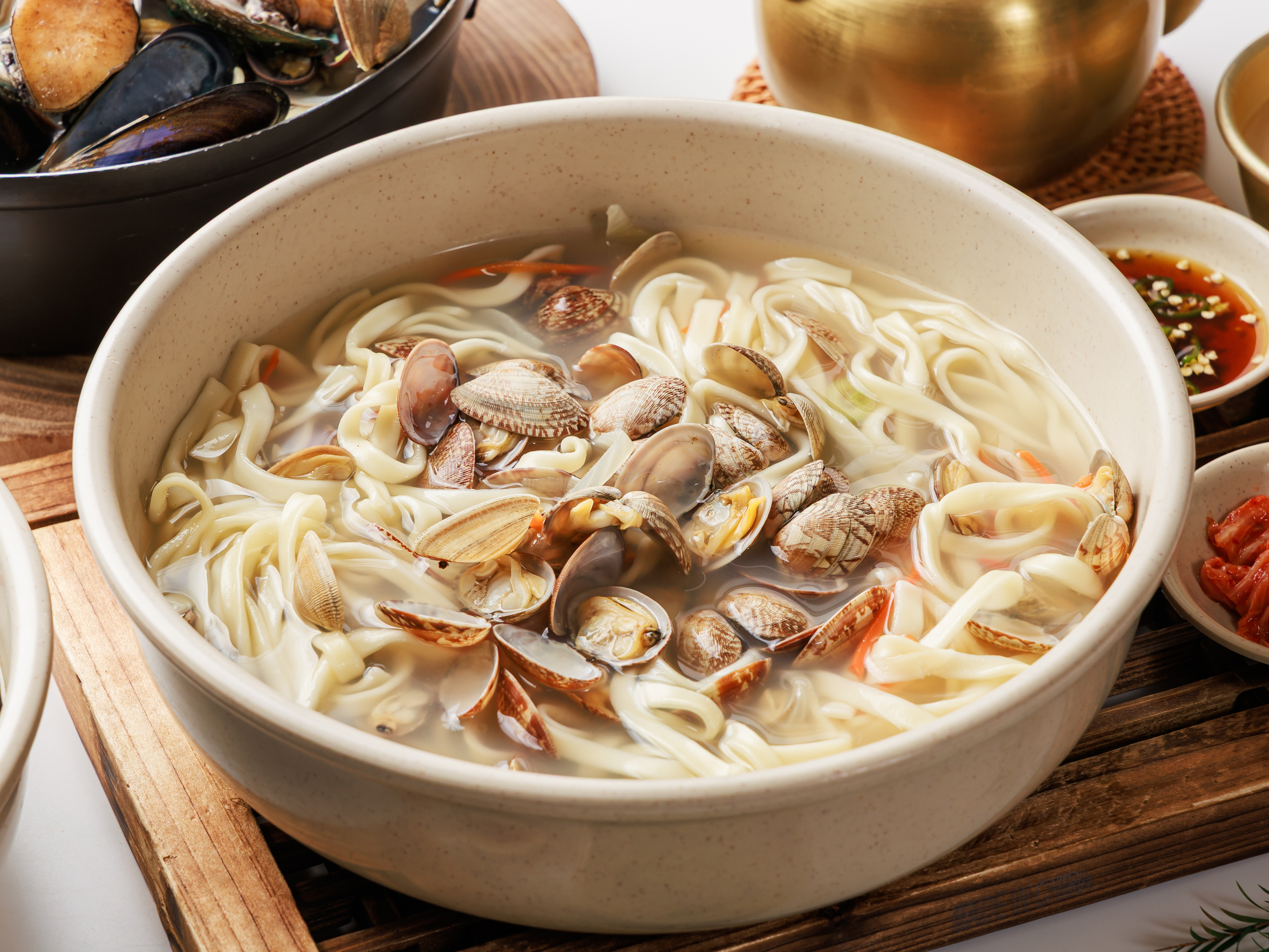 통바지락칼국수