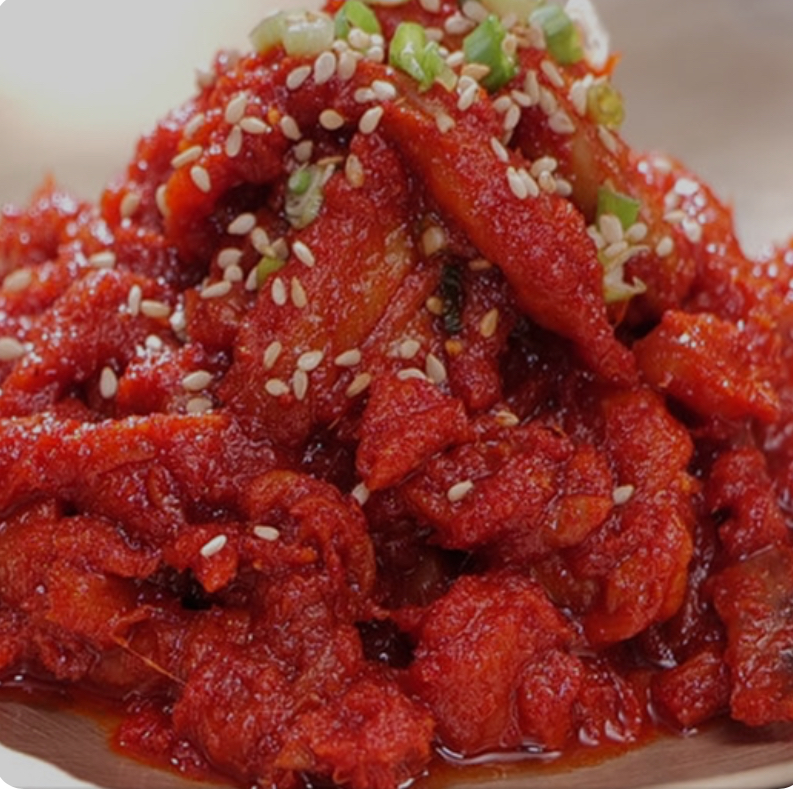 명태회무침