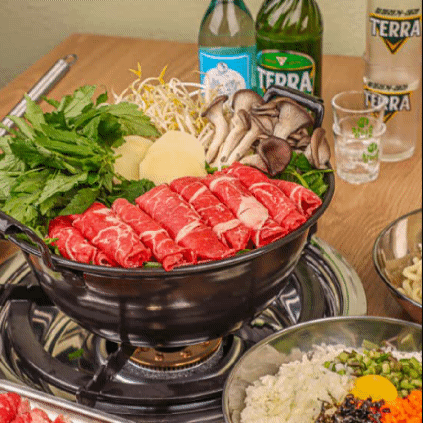 미나리 반반샤브