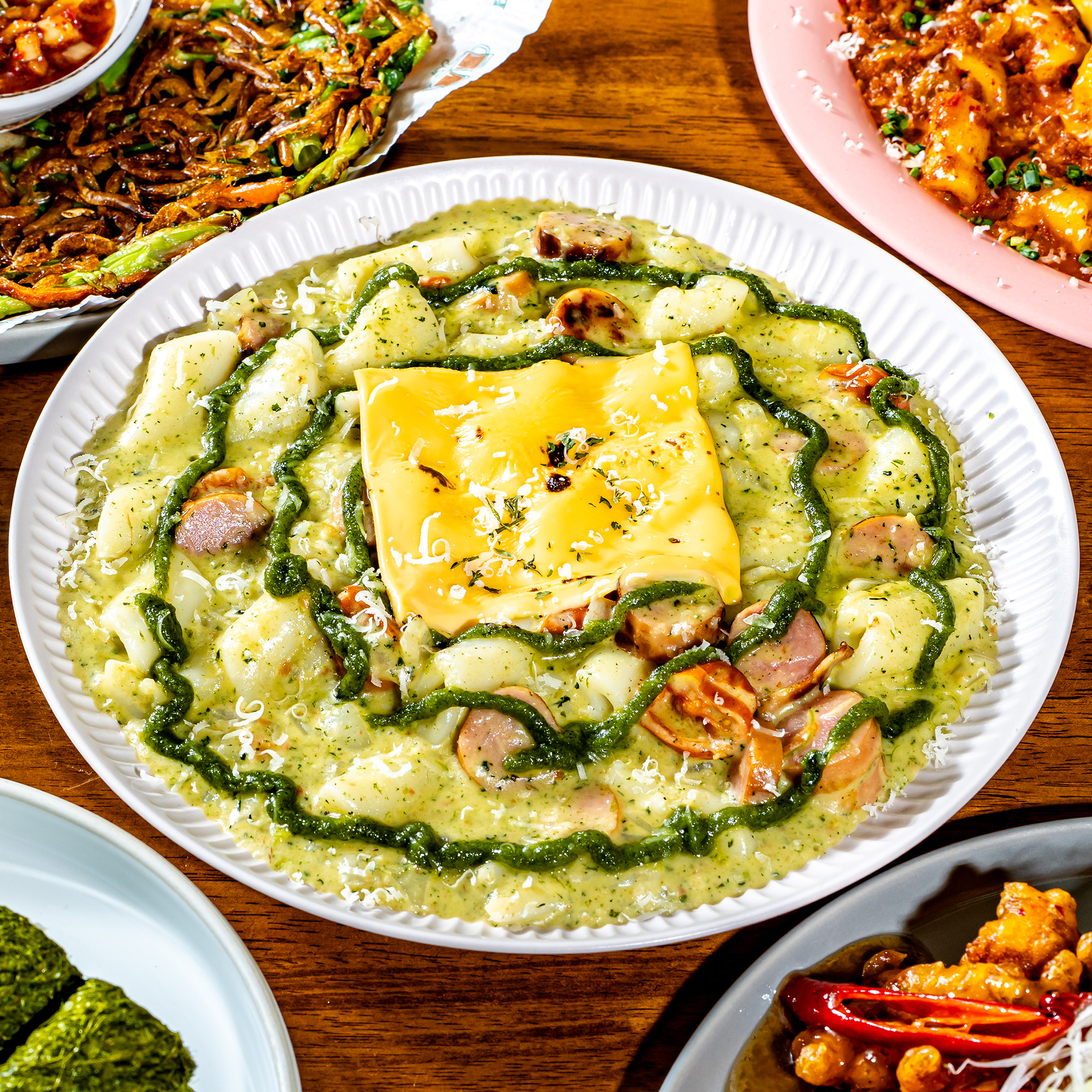 바질크림떡볶이