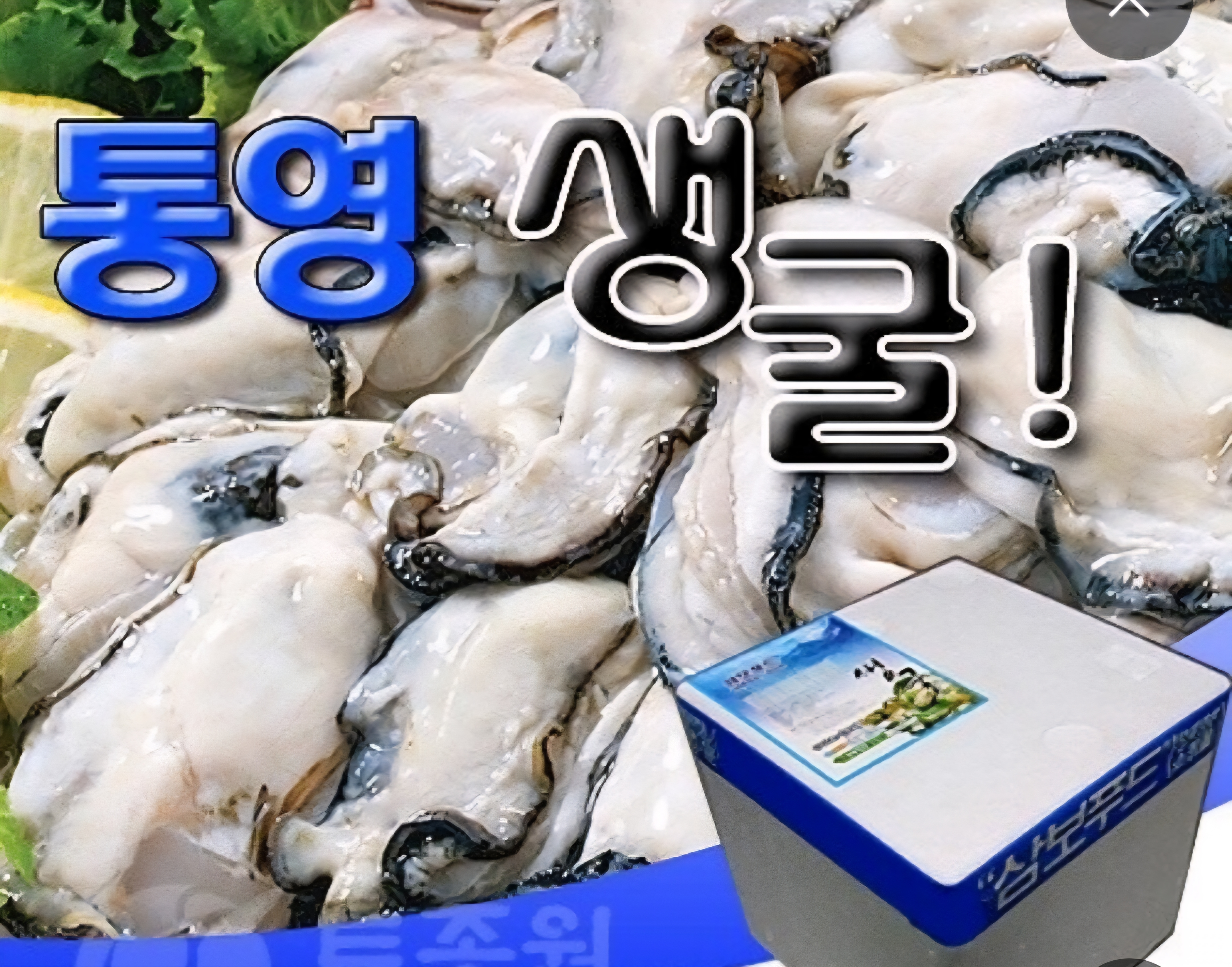 통영생굴(동절기 메뉴)