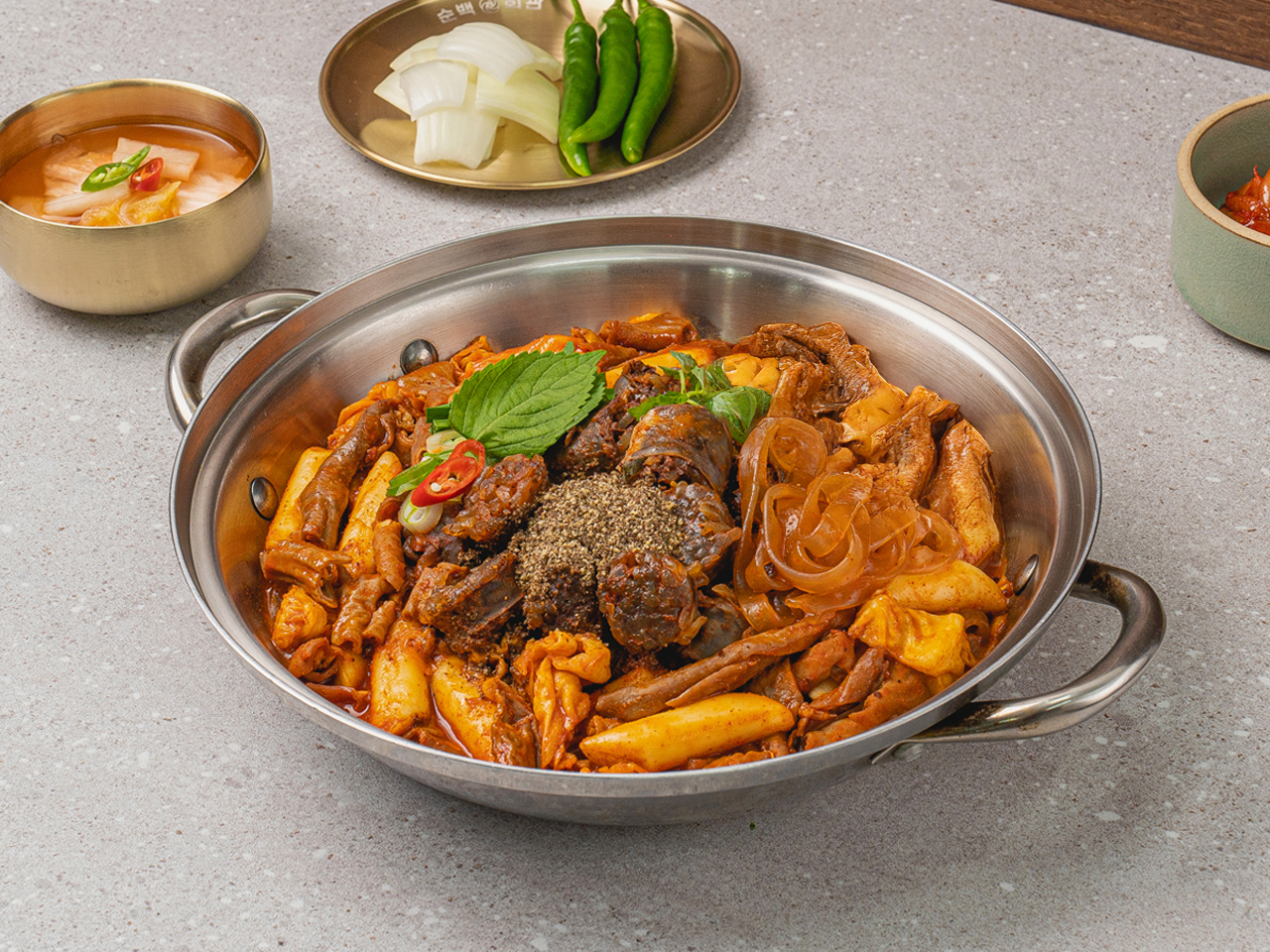 순대곱창볶음