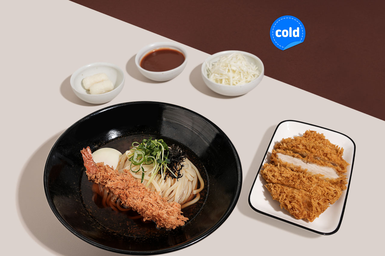 에비텐 붓가케우동+돈카츠