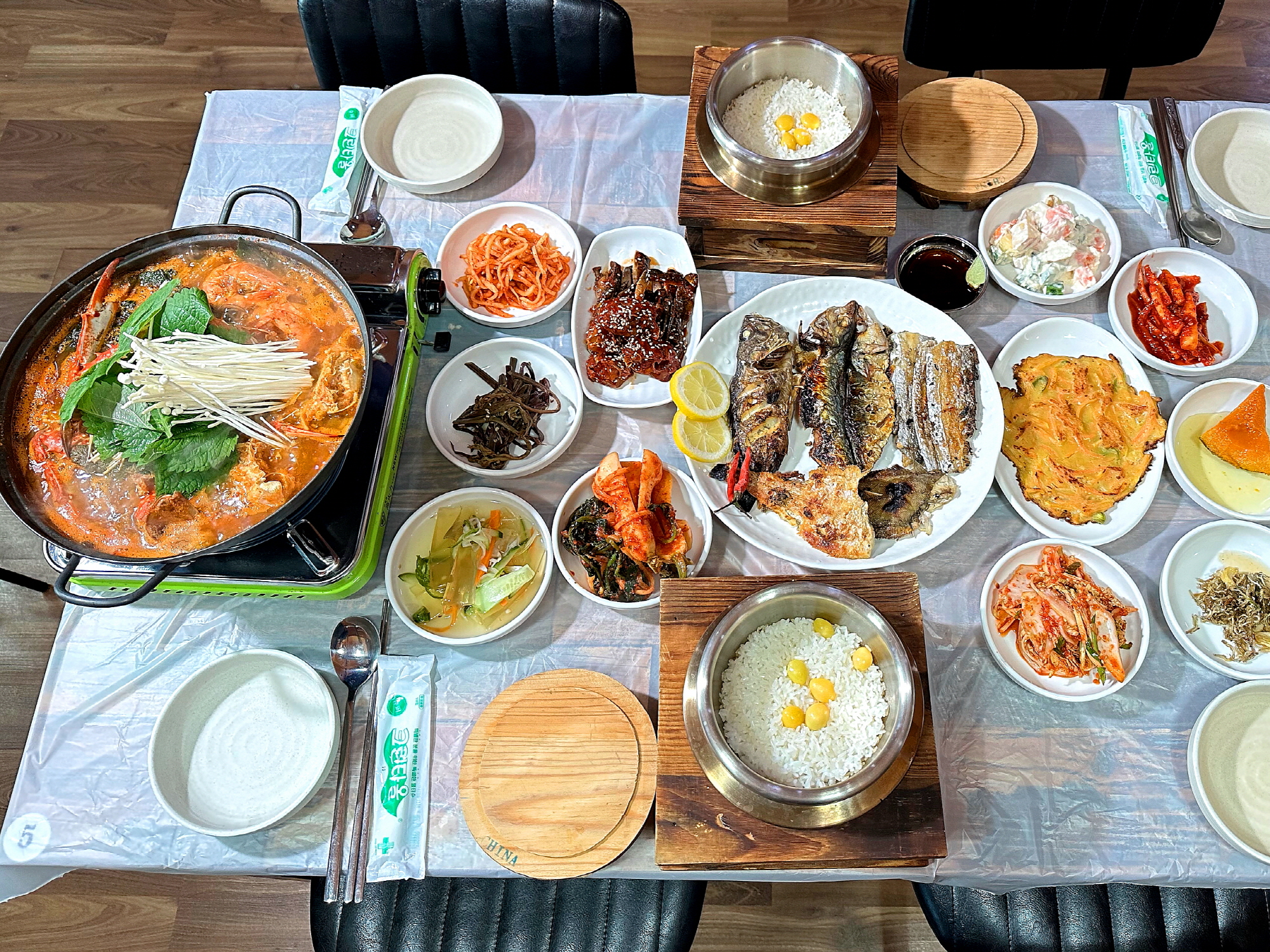 진성꽃게집 게국지 삼겹살