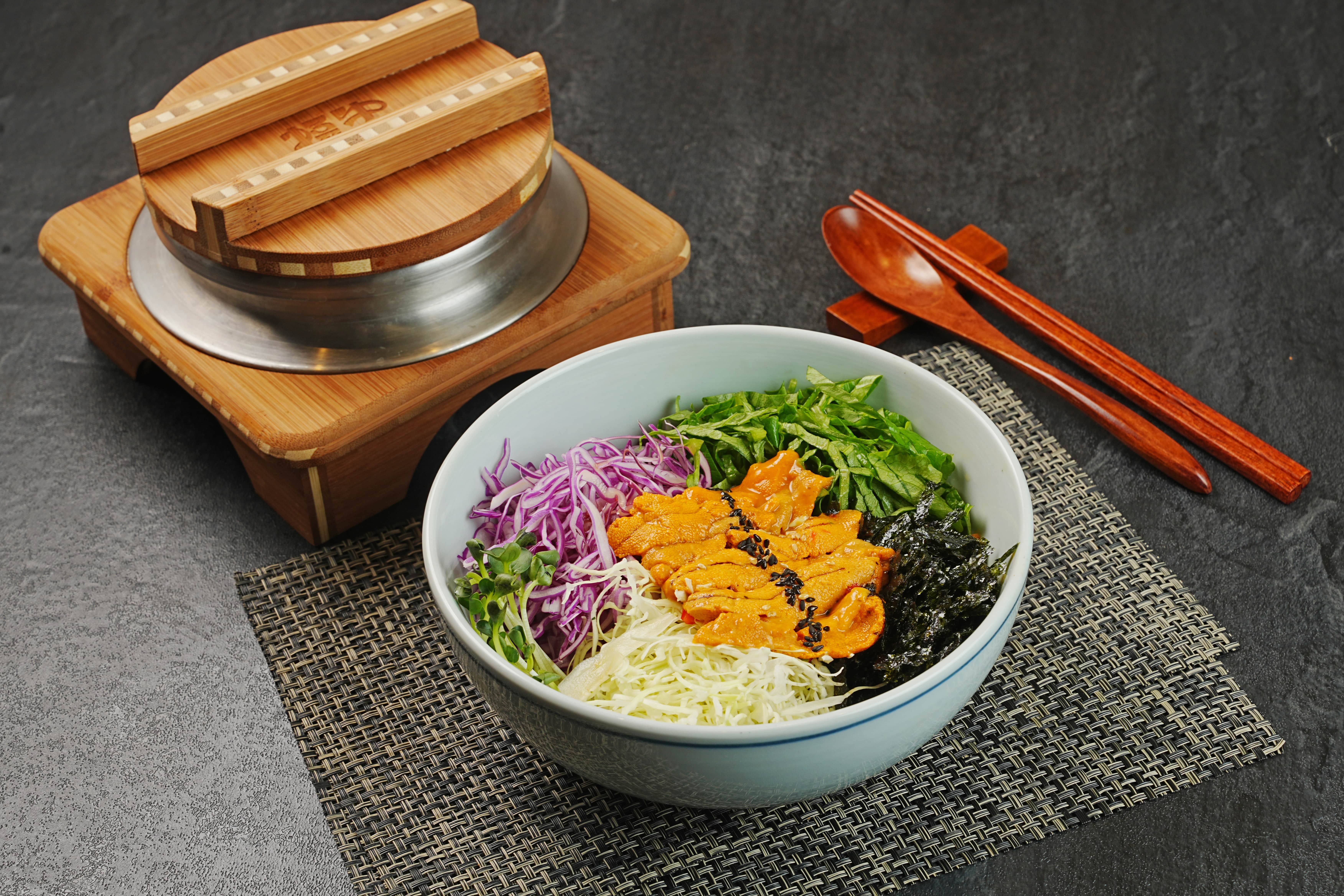 성게알 비빔밥