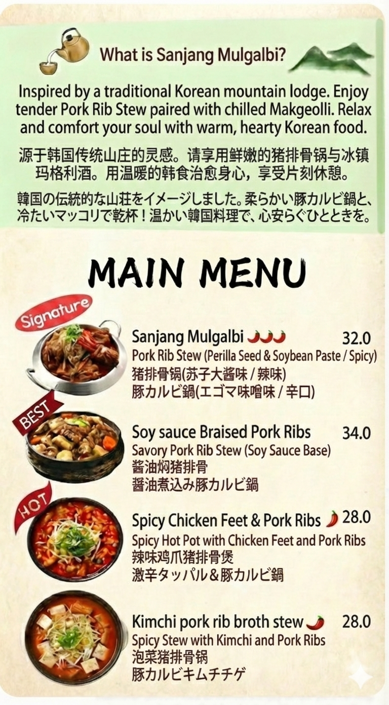 Tap the menu image