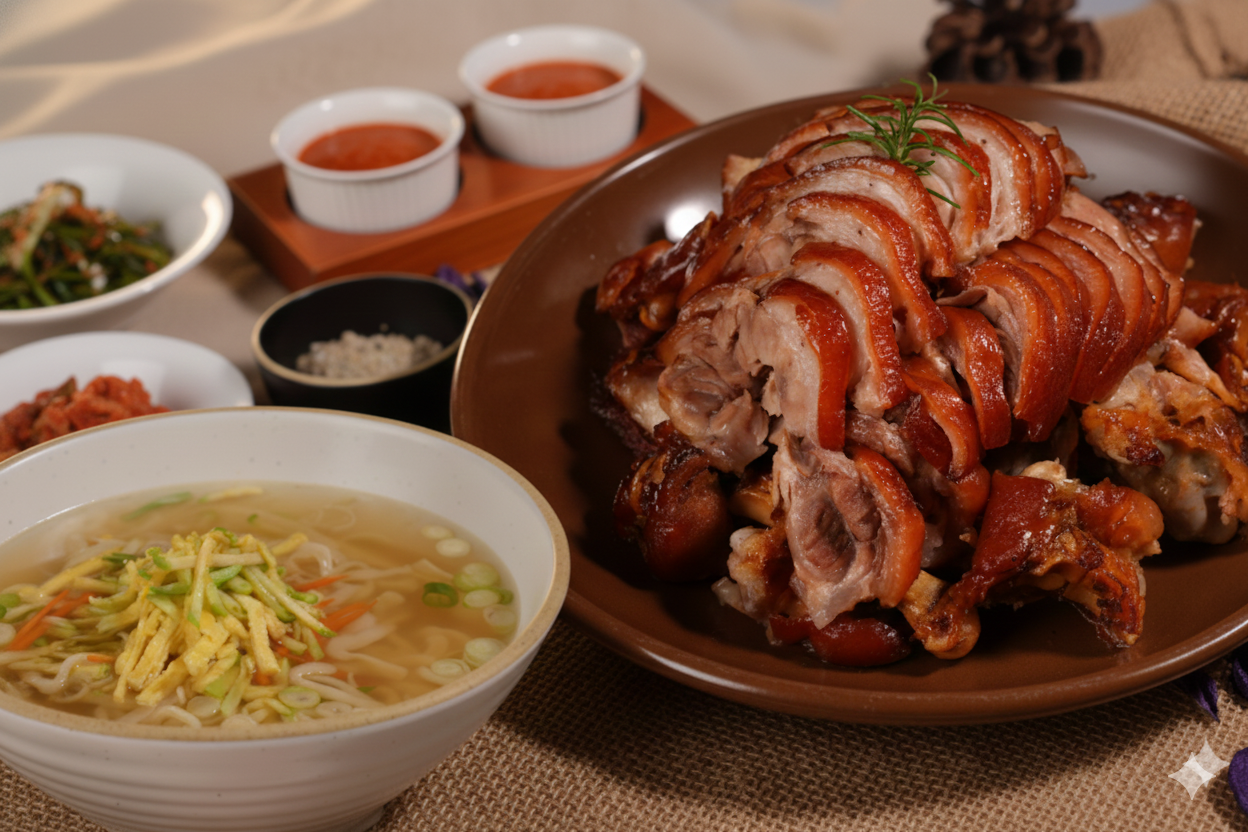 삼백족발+칼국수세트