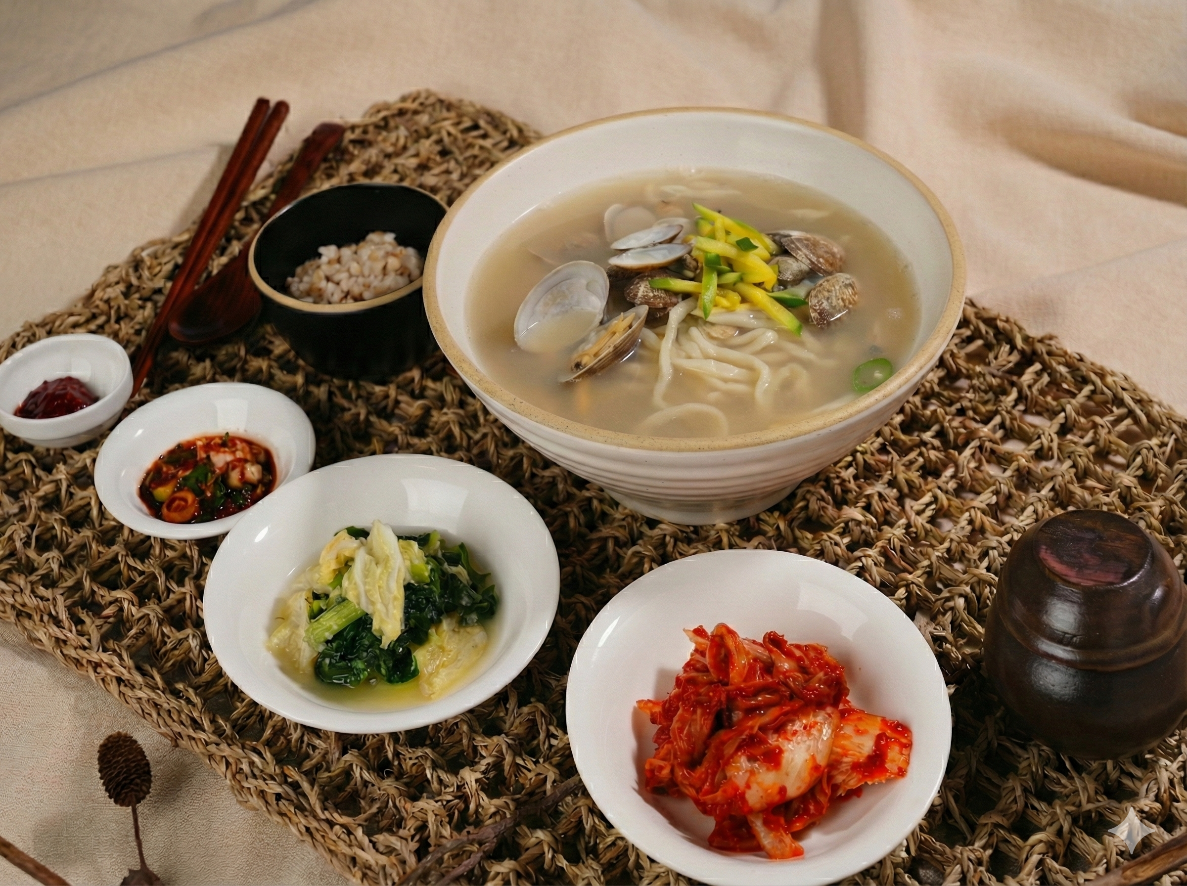 시원바지락 칼국수
