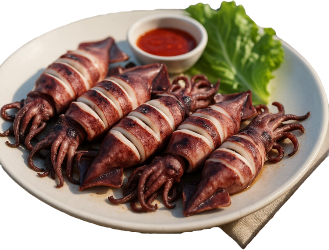 통오징어숙회