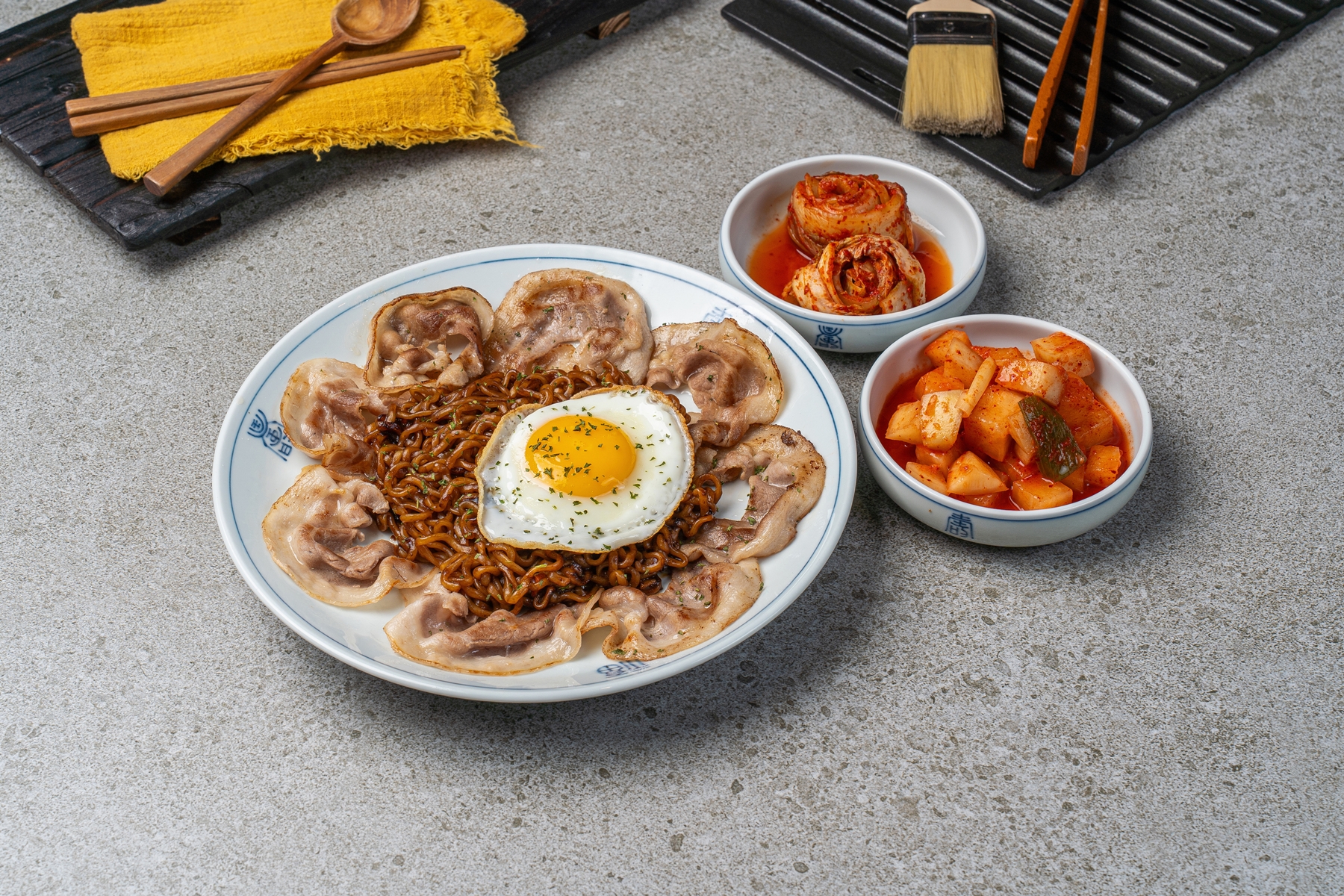 매운 꽃삼겹 불파게티