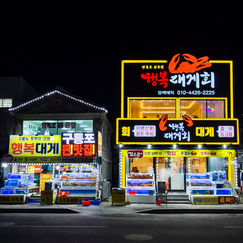 행복대게회 경상 애견맛집