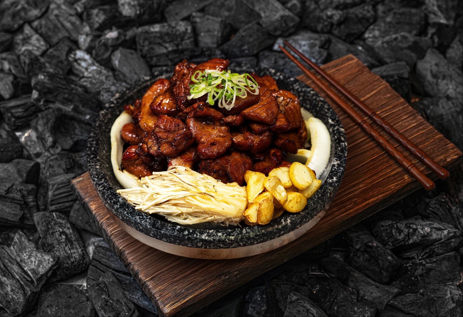 담양식 숯불 석갈비/떡갈비 한상