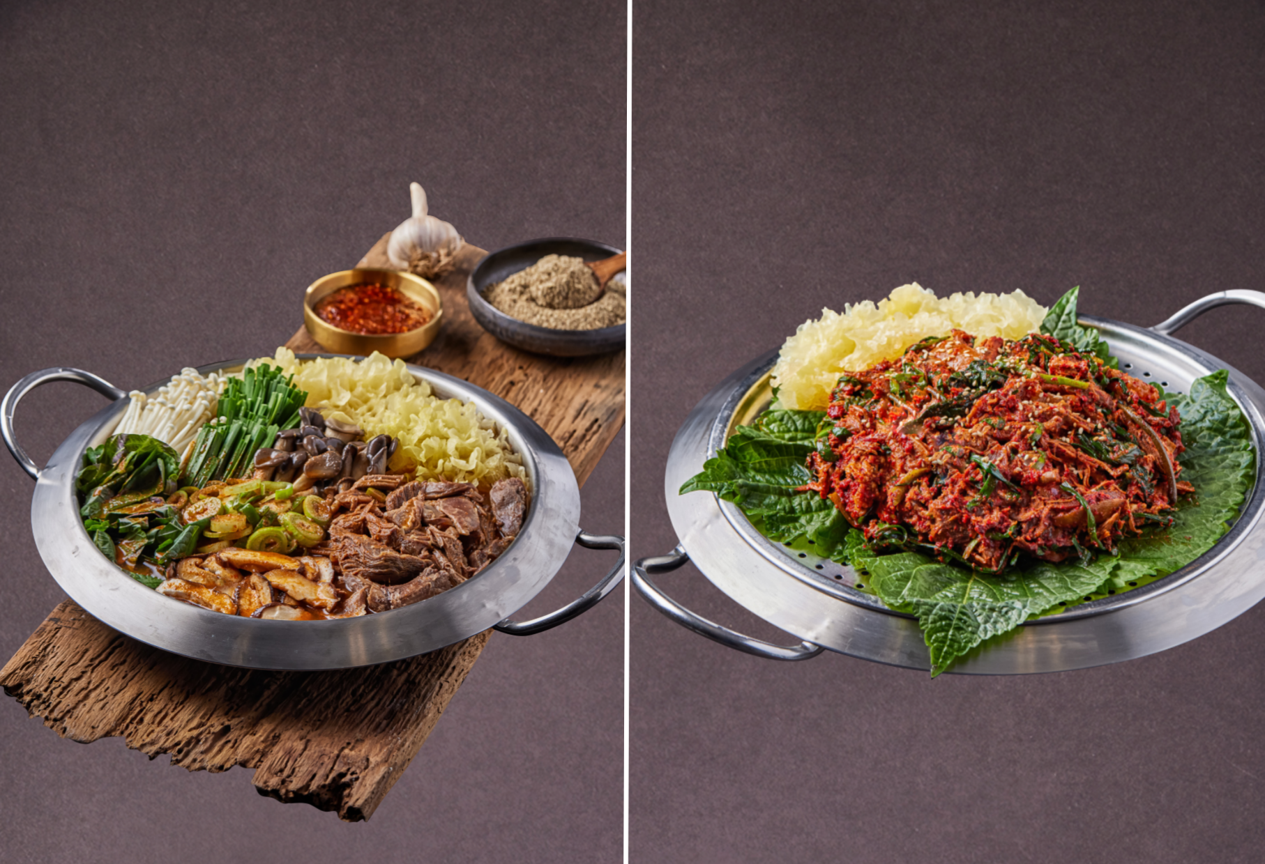[2~3인추천] 전골2인+무침 한접시