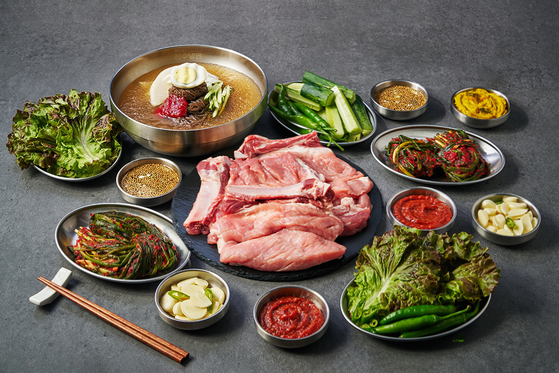 생돼지갈비500g+냉면(3천원할인)