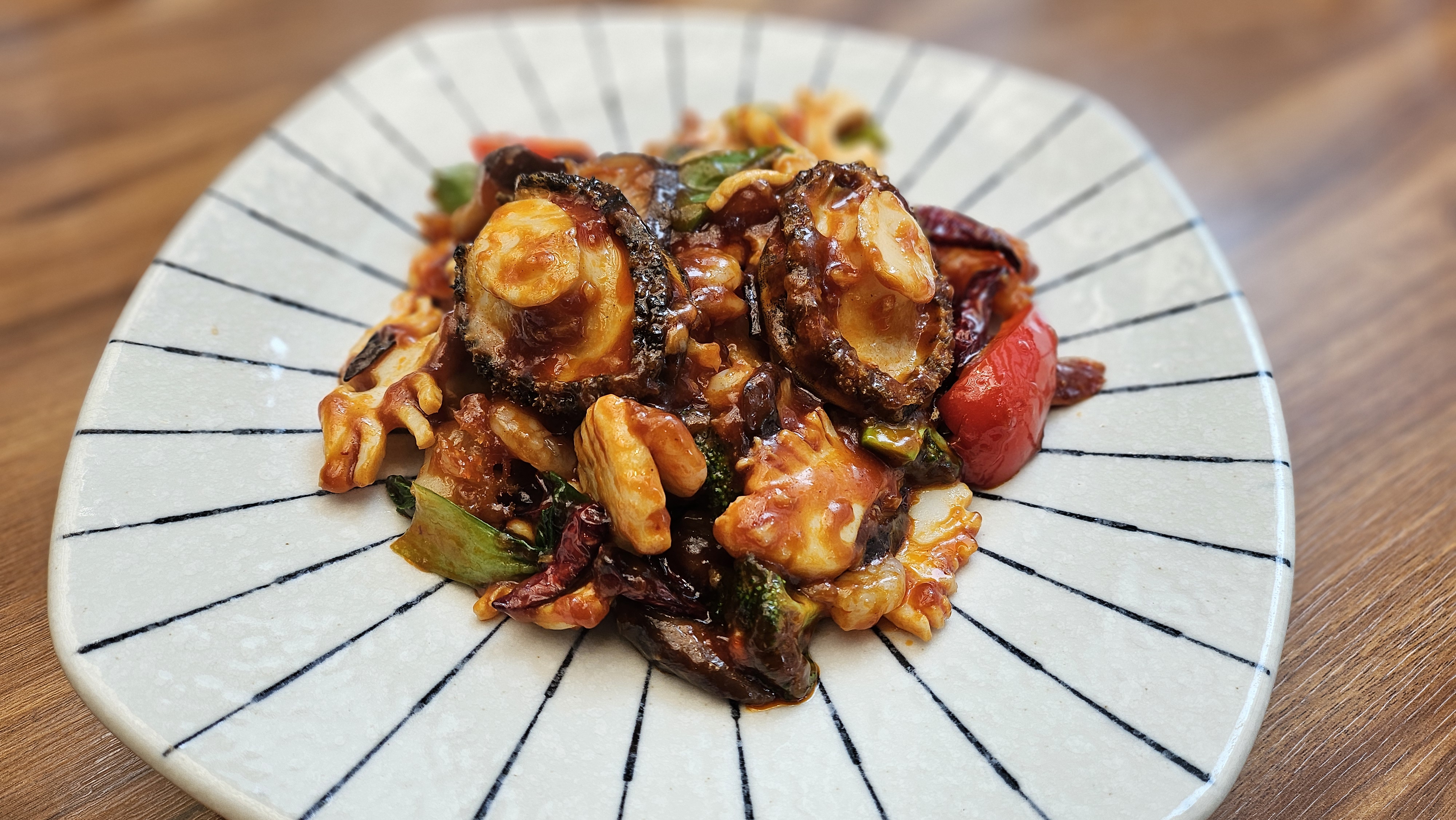 통전복 팔보채