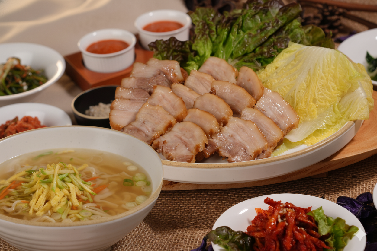 삼백보쌈+칼국수세트