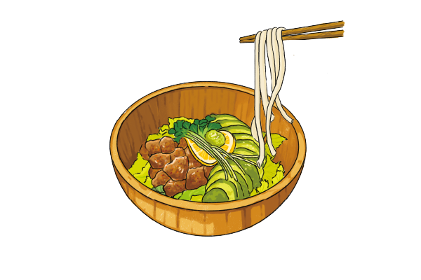 아보카도비프우동
