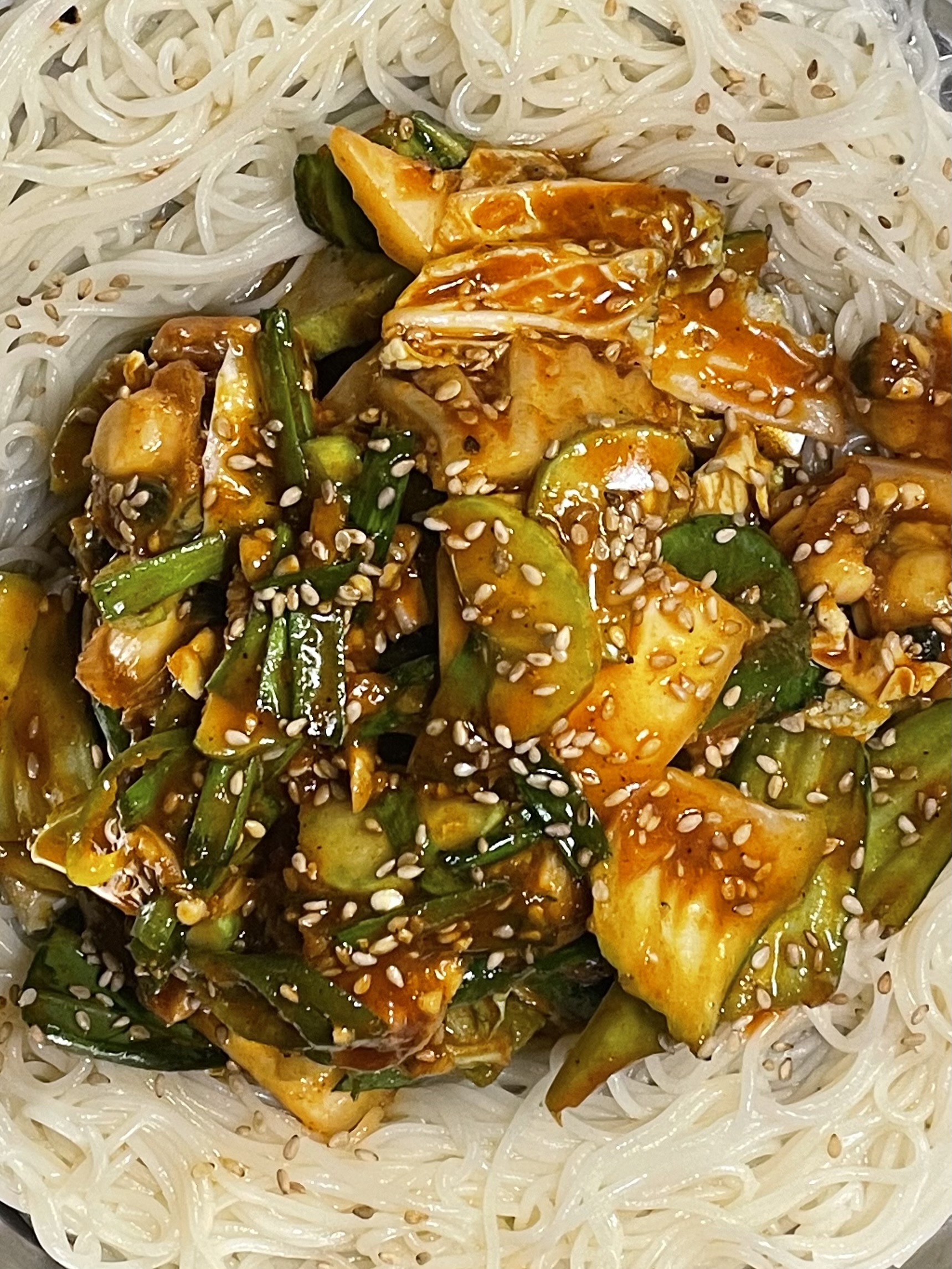 홍가리비무침&소면
