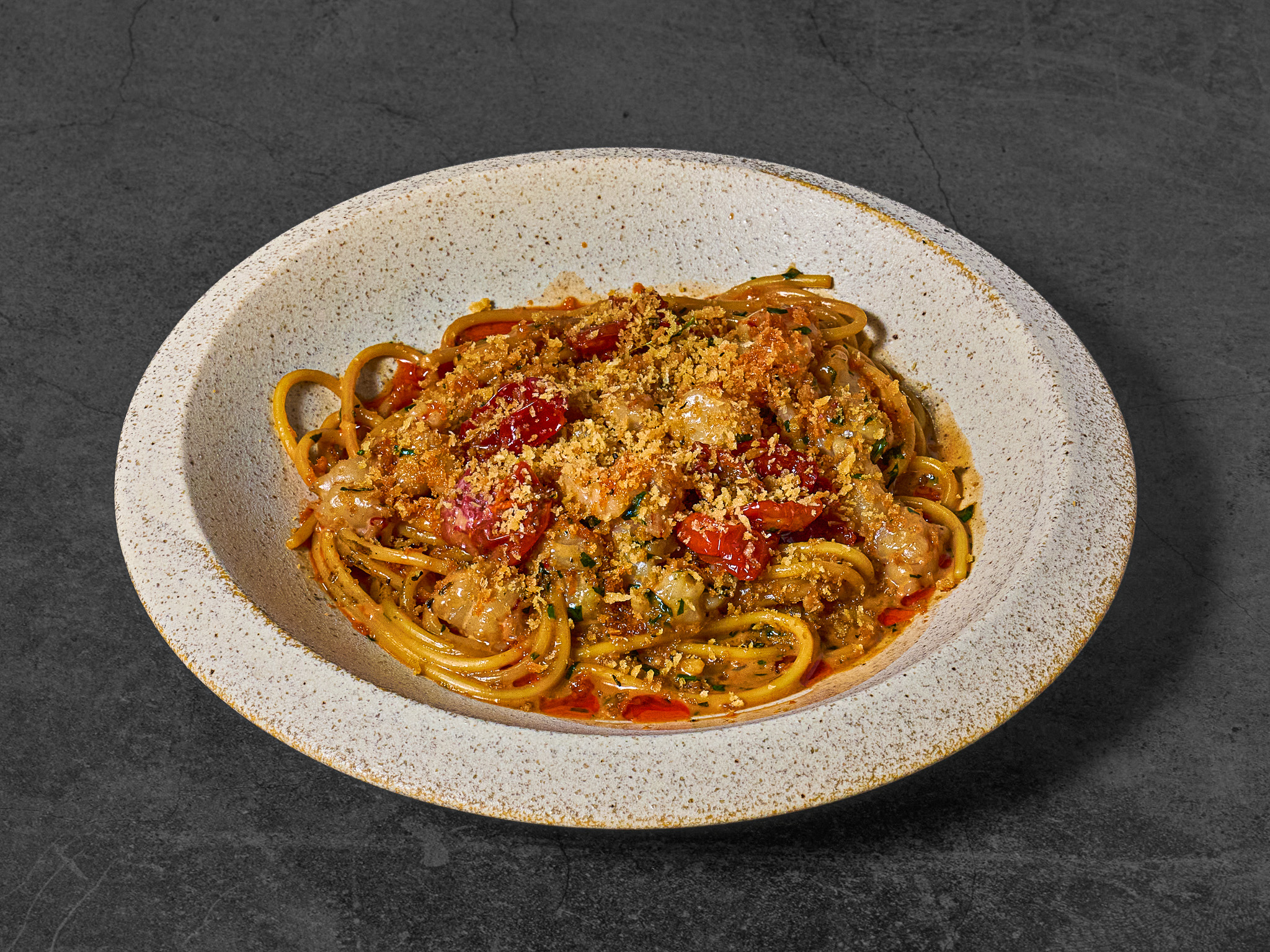 구운 붉은새우 비스크 파스타🦐🍝