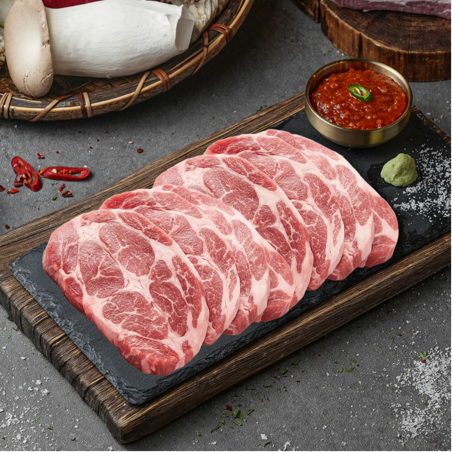 숙성꽃목살