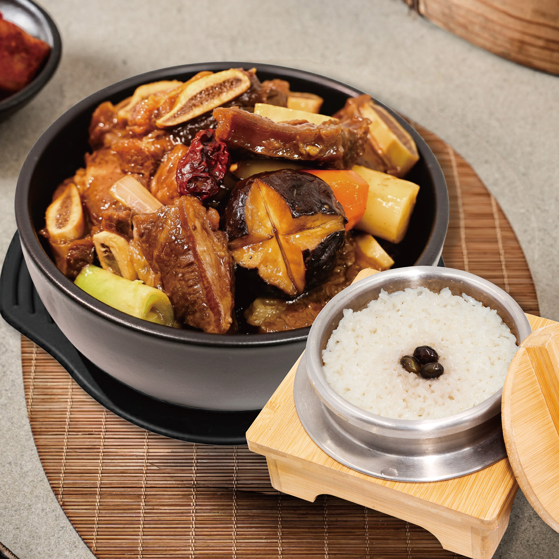 [가성비 메뉴]한방 소갈비찜+솥밥